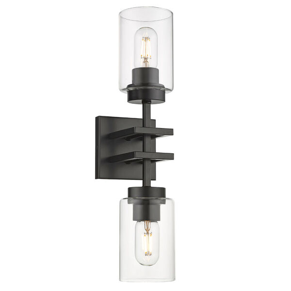 Tribeca Matte Black Two-Light Wall Sconce, image 5